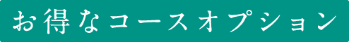 お得なコースオプション