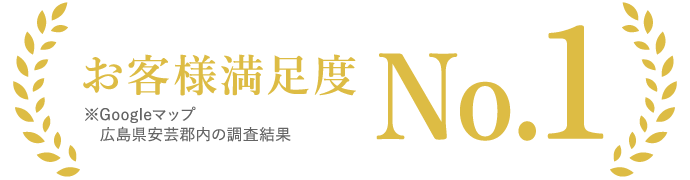 お客様満足度No.1